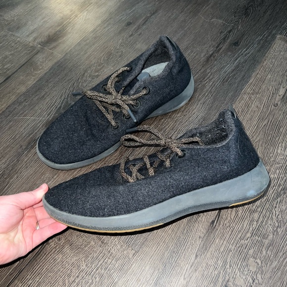 Allbirds Black Wool Shoes Size 10 - Picture 1 of 7